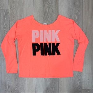 Pink Victoria’s Secret sweatshirt